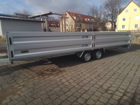 VARIANT PKW-Anhänger Hochlader Überlader 3500 kg 6,15 x2,45 mit ALU-Bordwandaufsatz Bordwände komplett abnehmbar