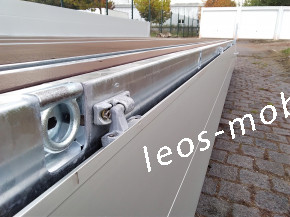 Leo`s LM36NGB305021 Glasbockanhänger Fenstertransportanhänger Bauelementeanhänger C-Schiene C-Profile 80/40 3000 kg 5.04x2.10
