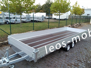 Leo`s LM36NGB306021 Glasbockanhänger Fenstertransportanhänger Bauelementeanhänger C-Schiene C-Profile 80/40 3000 kg 6.04x2.10