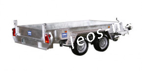 Variant 3015 MT 3000 kg Blattfeder 3.00x1.50 mit E-Pumpe Tandem Tieflader Rückwärtskipper/Heckkipper Stahlboden/Auffahrschienen
