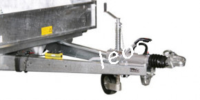 Variant 3515 MT 3500 kg Blattfeder 3.00 x 150 mit E-Pumpe Tandem Tieflader Rückwärtskipper/Heckkipper Stahlboden mit Auffahrschienen