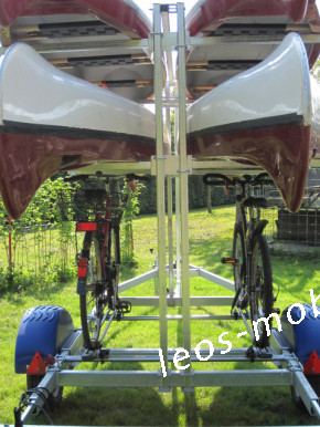 Brenderup 160750UB CX Kanu/Kajak 750 kg bis zu 4 Boote und 4 Fahrräder